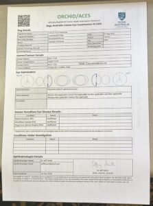 Eye Certificate