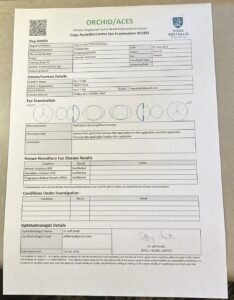 Eye Certificate